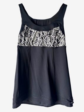 Lululemon - TaTa TopperTank - Pretty Palm Black Angel Wing - Size 4